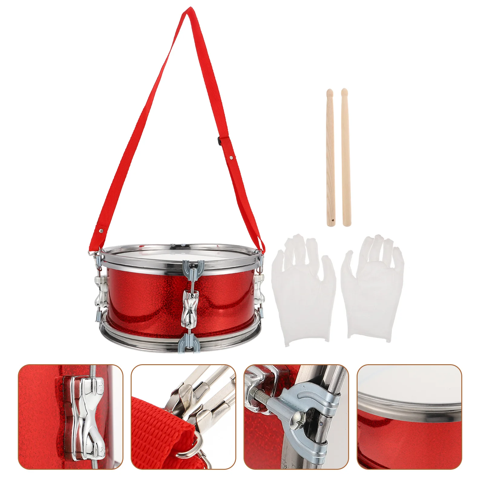 

Snare Drum Instrument Music Tambourines for Adults Wooden Kids Plaything Stainless Steel Percussion Toy Child Student