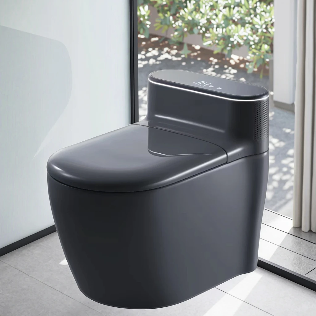

Smart Toilet Automatic Flushing Remote Control Seat Heating Instant Heating Simple Elegant and Luxurious Design