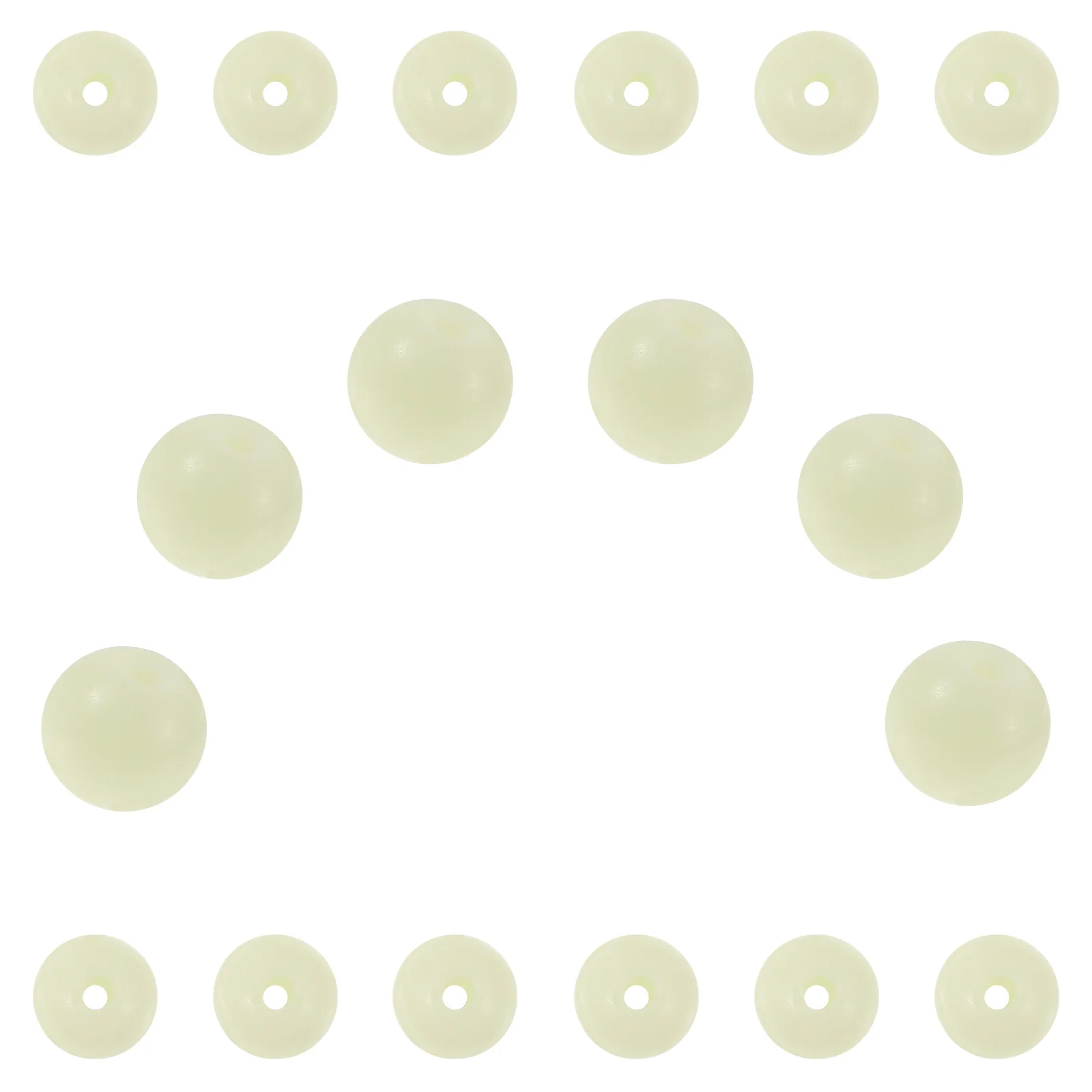 

100pcs Colorful Glow In The Beads Luminous Round Bead For Jewelry Making Diy Craft Decor Bulk Beads