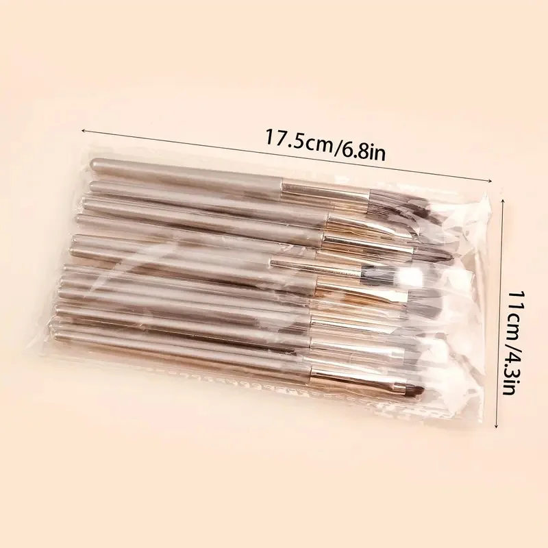 15 ชิ้นชุดแปรงแต่งหน้านุ่มสังเคราะห์ชุดแปรงแต่งหน้าอายแชโดว์ Eyeliner Crease Eyebrow Brightening Eye Brush