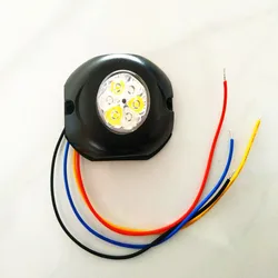 Dual color Car Led Hide away Strobe light,6Leds*5W headlight,Warning light,Grille flashing lamp,waterproof