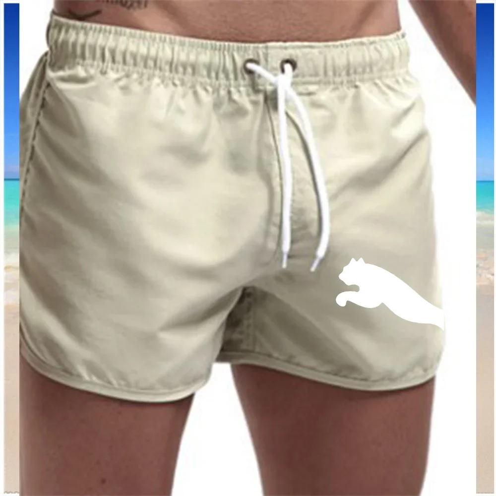 Beach Shorts Quick Dry Men\'s Siwmwear Board Shorts New Hot Summer Swim Trunks Sport Gym Running Shorts Male Beachwear Short Pant