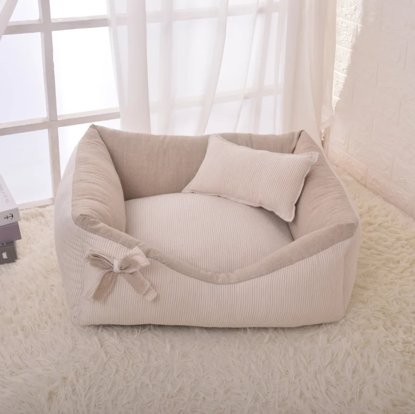 Pet Nest Princess Bed Sofa for Dogs and Cats - Puppy Kitten Kennel Sofa Couch Dog Cushion , Cat Nest Sofa Bed, Removable Washabl