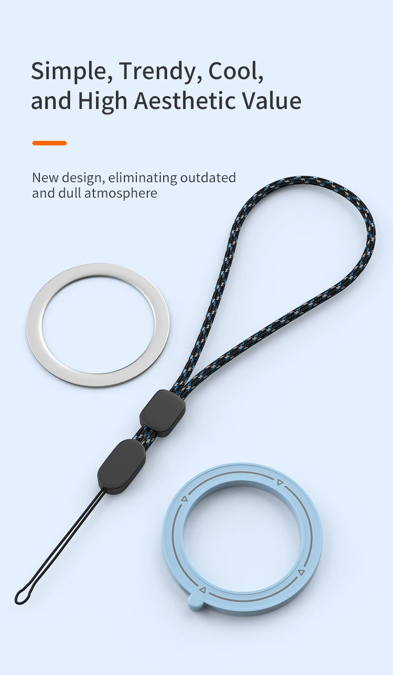 Handy-Lanyard für MagSafe Magnetring, Trageband für iPhone 17 16 15 Samsung Xiaomi, Mehrere Farboptionen – Detail 9