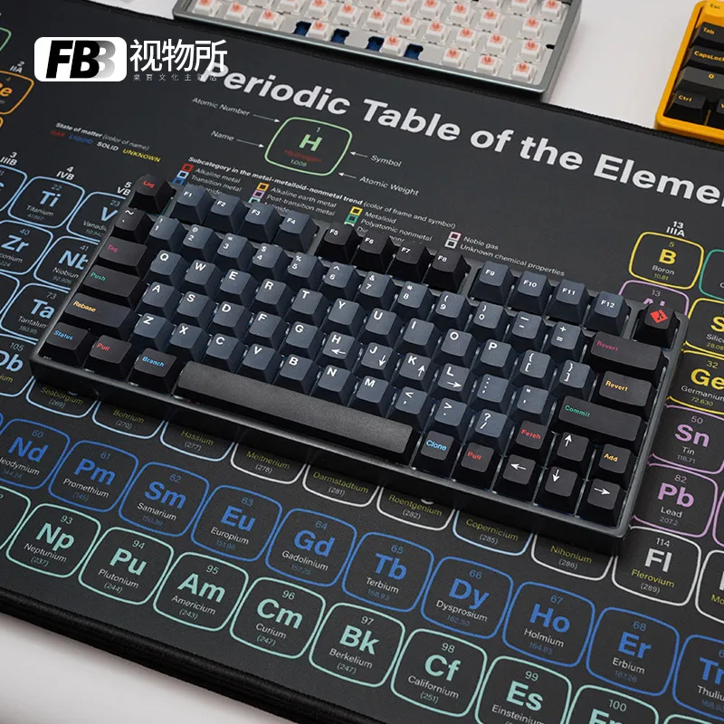 FBB Mouse Pad Gaming Periodic Table Of Elements Deskmat Keyboard Carpet with Sewn Edges Non-slip Table mat Office Accessories