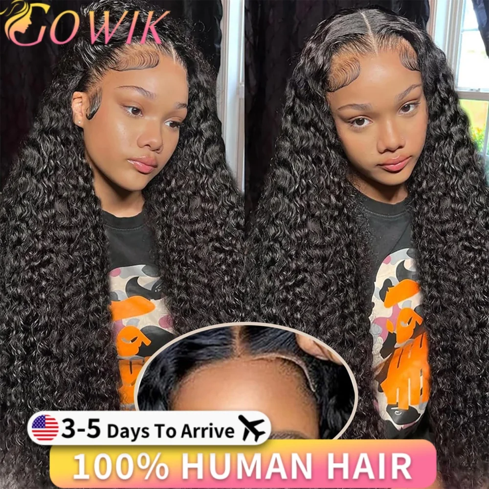 

Бесшовный кудрявый парик с HD-кружевом 4x4, черный парик с кружевной передней частью 5x5, натуральные бразильские волосы, предварительно выщипанные, для чернокожих женщин