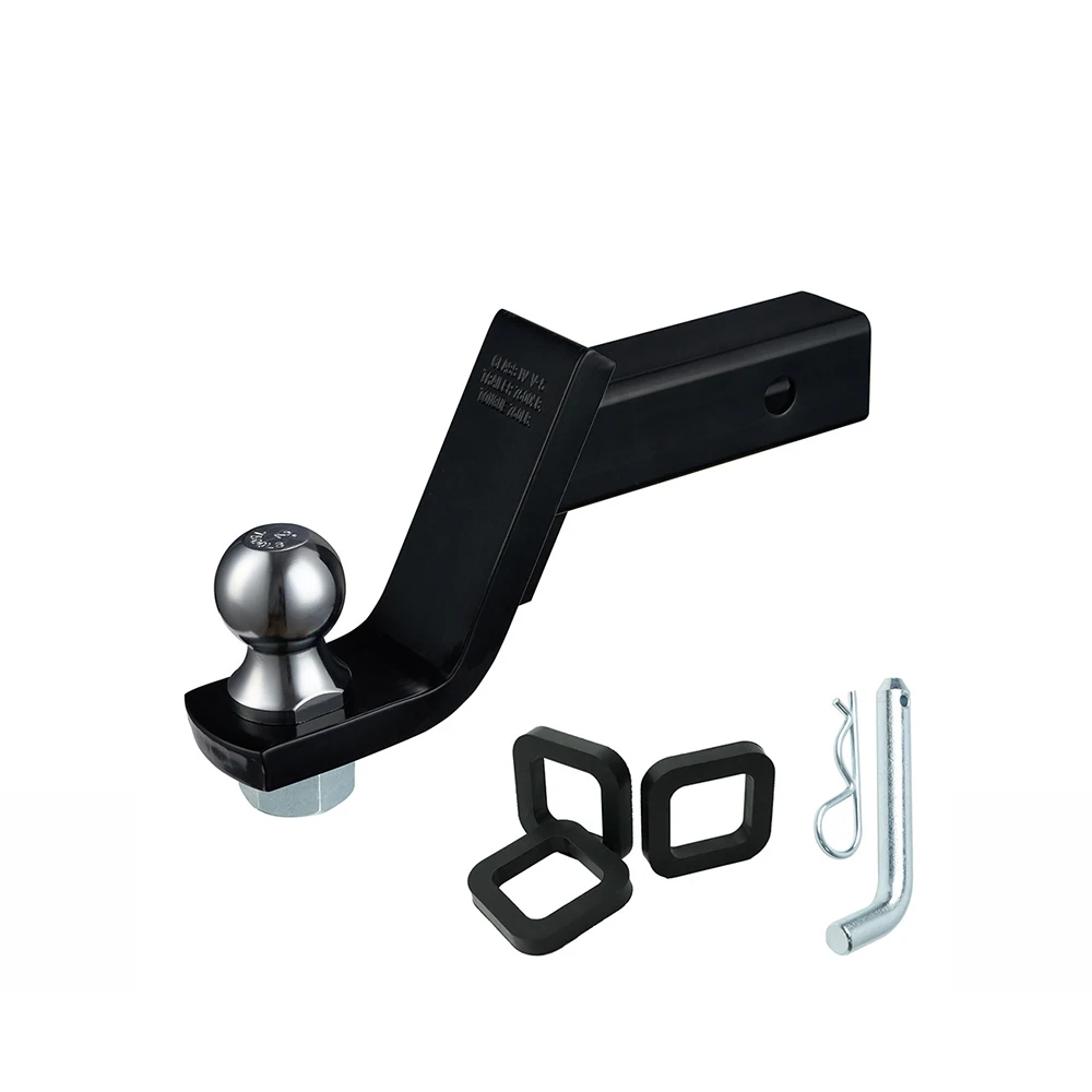 4 Inch Drop Heavy Duty Trailer Hitch Ball Mount 7500 lbs with 2