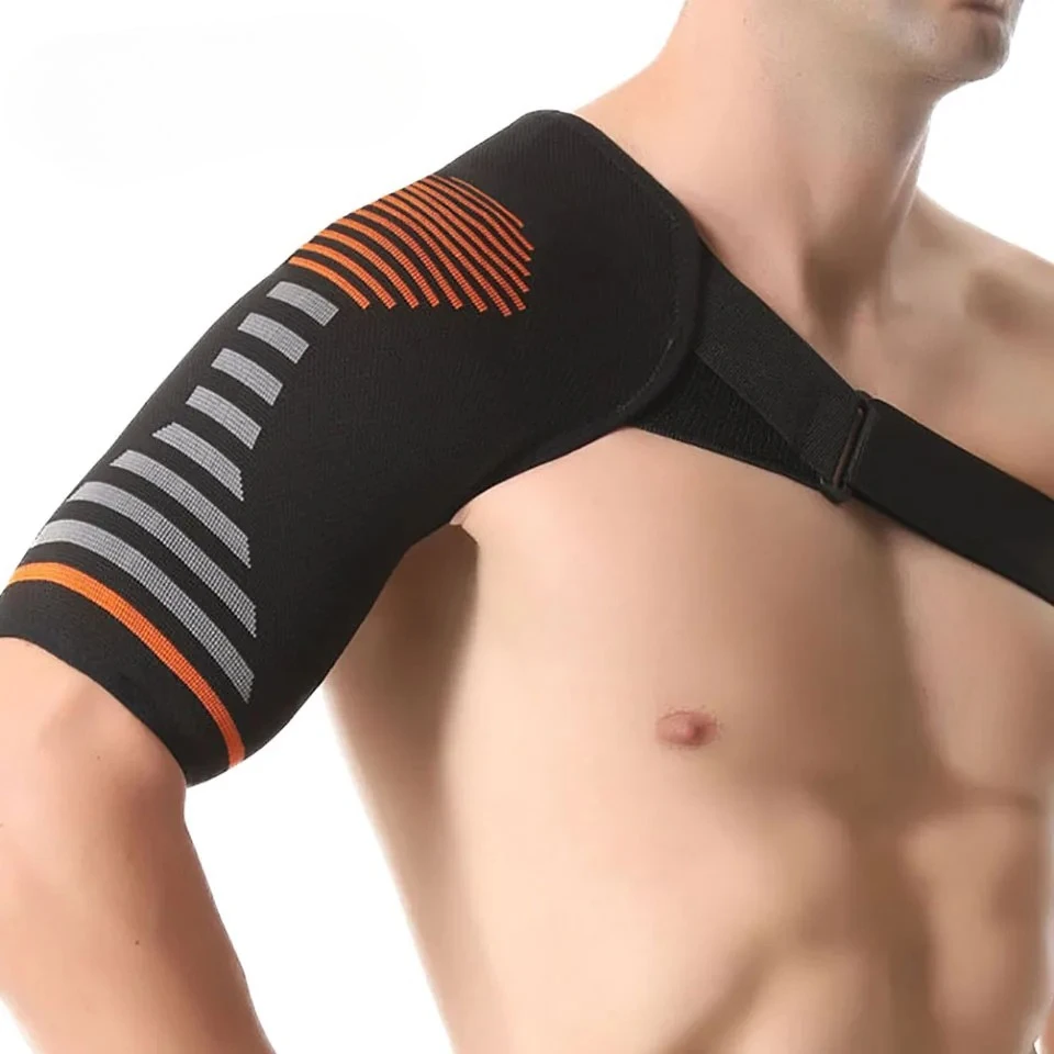 

GOBYGO 1Pcs Adjustable Elastic Shoulder Strap Sports Strap Shoulder Pads Fitness Sprain Strain Fixed Compression Joint Brace