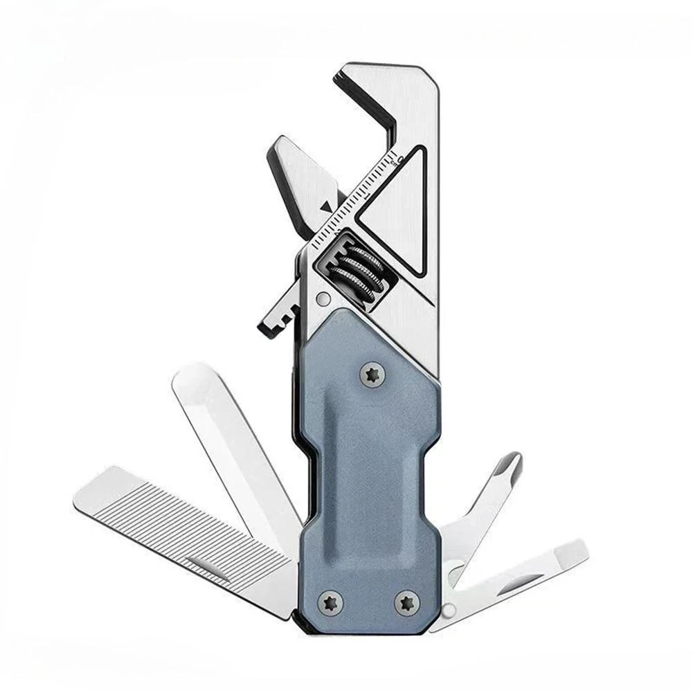 

Father's Day Present Blue And Red Adjustable Wrench Adjustable Wrench Multitool Hand Tool Set Multi-Functional Tool