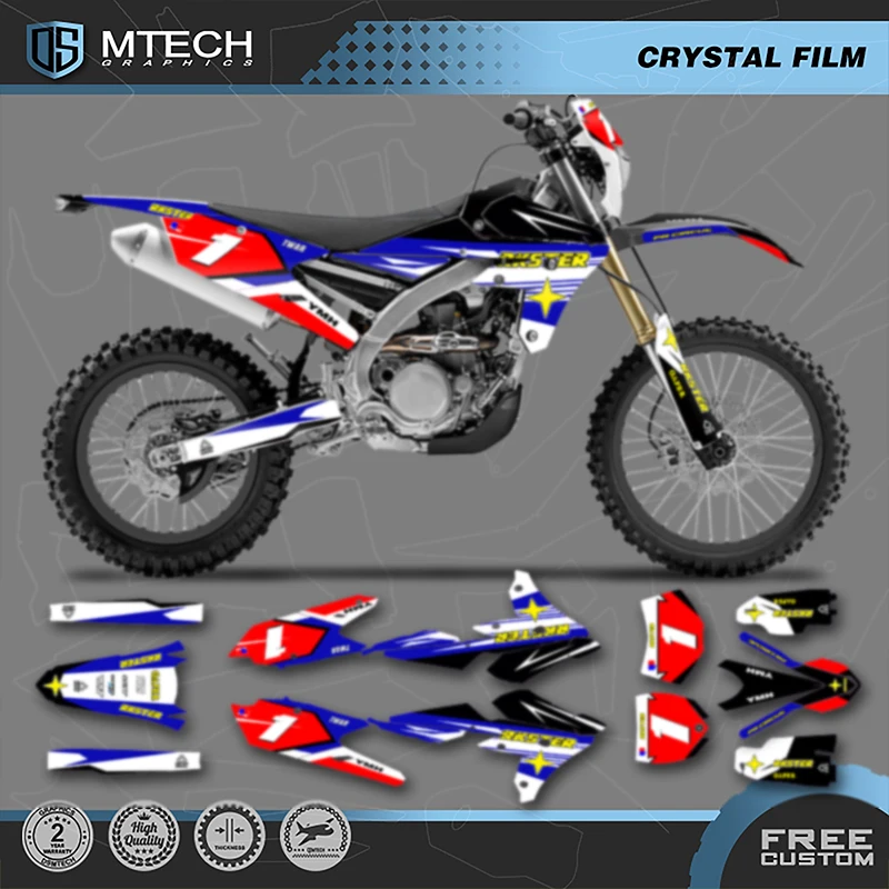 

DSMTECH Team Graphics Decal Sticker Kits For Yamaha WR250F WRF250 2015 2016 2017- 2019 WR450F WRF450 2016-18 008