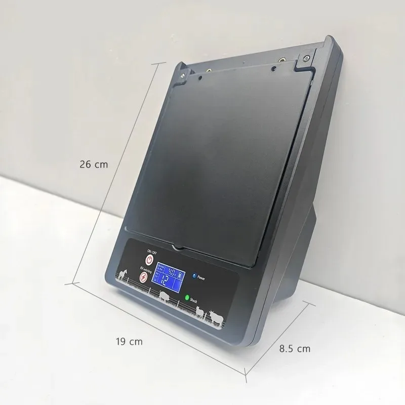 Solar Integrated Electric Fence Energizer Adjustable Voltage Livestock Controller For Cattle Sheep Pig Pasture Protection Net