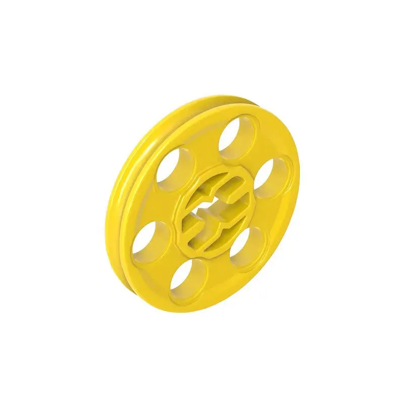 10pcs 4185 Wedge Belt Tire Wheel Pulley Block Moc Color Accessories Compatible with Brick DIY Children's Toy Assembly