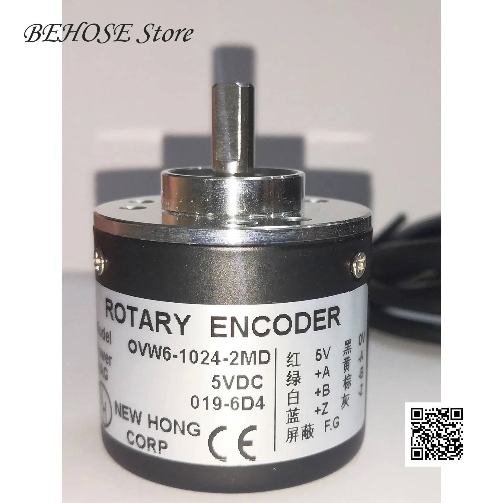 

5V Long Line Drives TTL Differential Output Incremental Rotary Encoder OVW2 Series 1000 Pulse 1024 Line