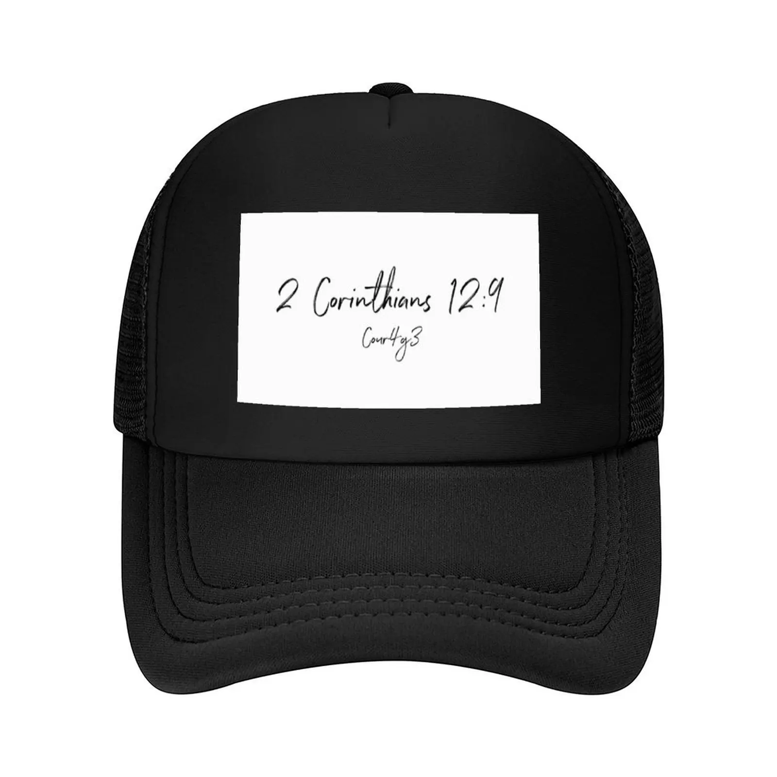 

2 Cor. 12:9 Cour4g3 Merch Baseball Cap Hat Baseball Cap Designer Hat Sunscreen Dropshipping Men's Luxury Women's
