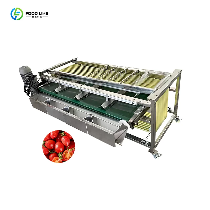 

High Capacity Fruit Processing Plant Roller Apricot Classifier Citrus Fruit Sorting Machine