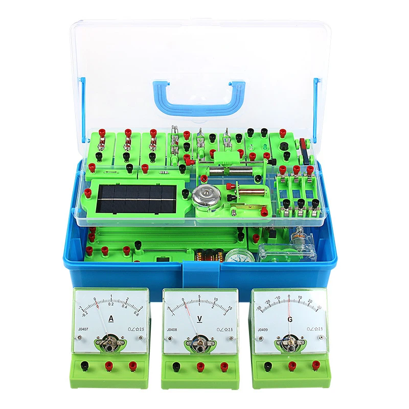Physics Electric Circuit Learning Starter Kit, Science Lab Basic Electricity Magnetism Experiment Education Kits for Junior