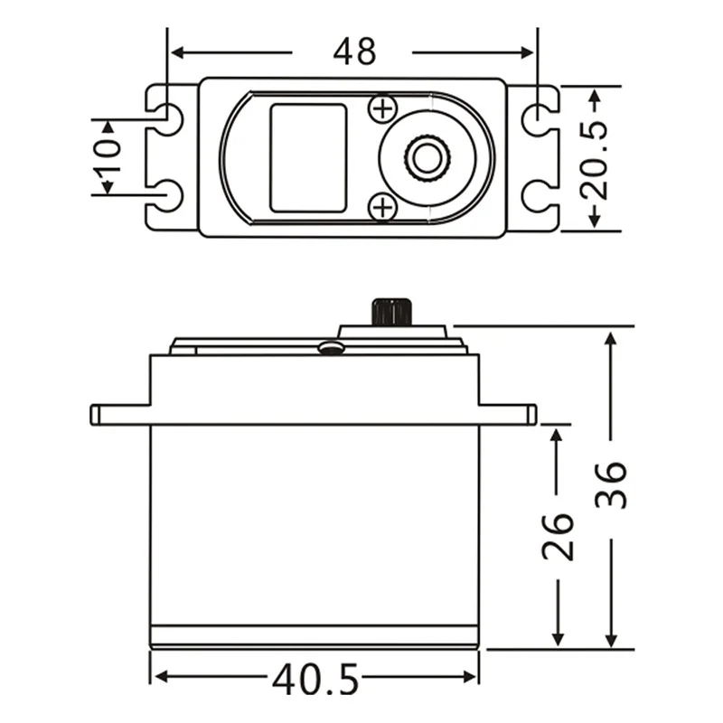 Servo JX Servo-BLS-HV7017MG 17KG High Torque Metal Tooth Brushless JX Servo Wholesale