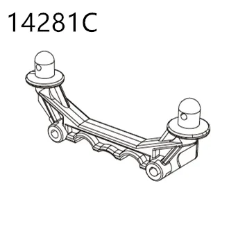 MJX Hyper Go 14209 14210 Modifiziertes Zubehör Differential Stoßdämpfer Reifen Stoßstange Getriebearm Shell 1/14 RC Auto Ersatzteile