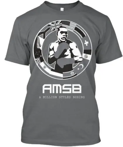 Amsb Shade Of Grey T-Shirt Made in the USA Size S to 5XL