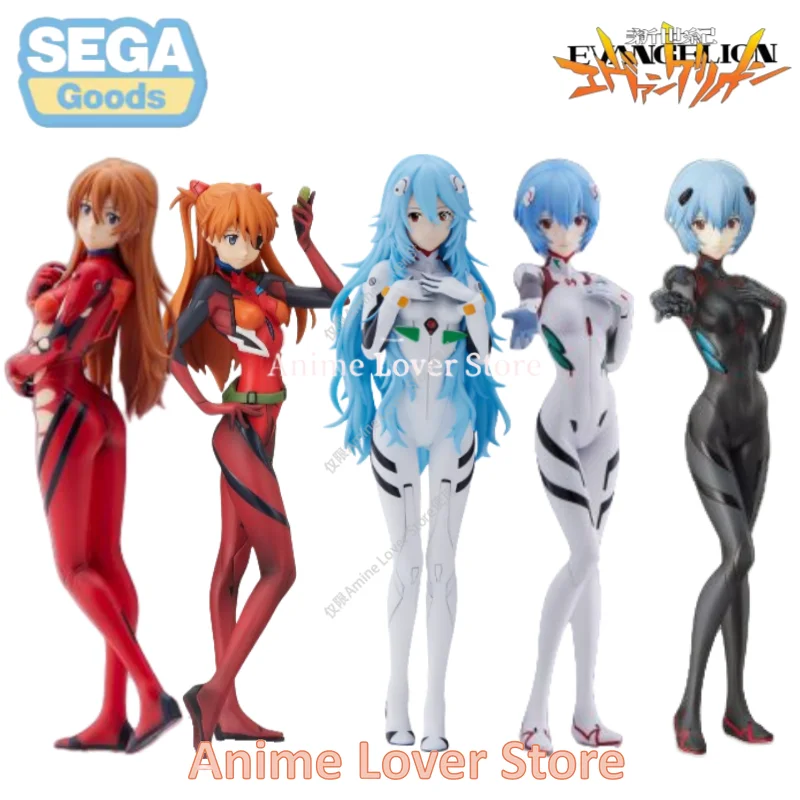 In Stock Original SeGa EVANGELION Anime Figure SPM Super Premium  Ayanami Rei Asuka Collectible Model Ornaments