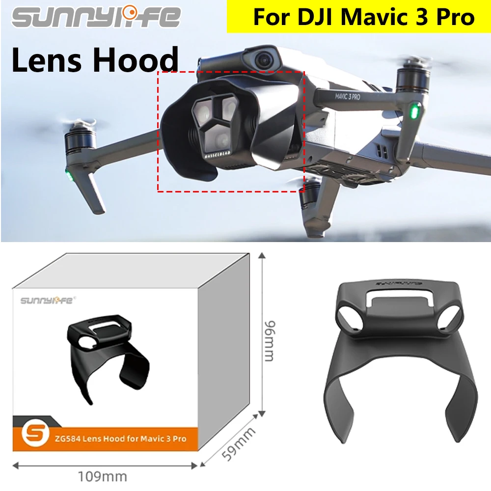 

Sunnylife Lens Cover For DJI Mavic 3 Pro Drone Gimbal Lens Hood Anti-Scratch Camera Guard Sunshade Lens Protector Cap Sunhood