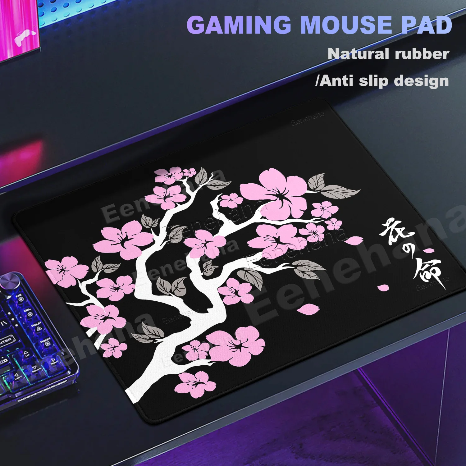 Small Flower Mouse Pad Cherry Blossom PC Gaming Accessories Gamer Desk Office Home Laptop Keyboard Mouse Anti Slip Life Carpets