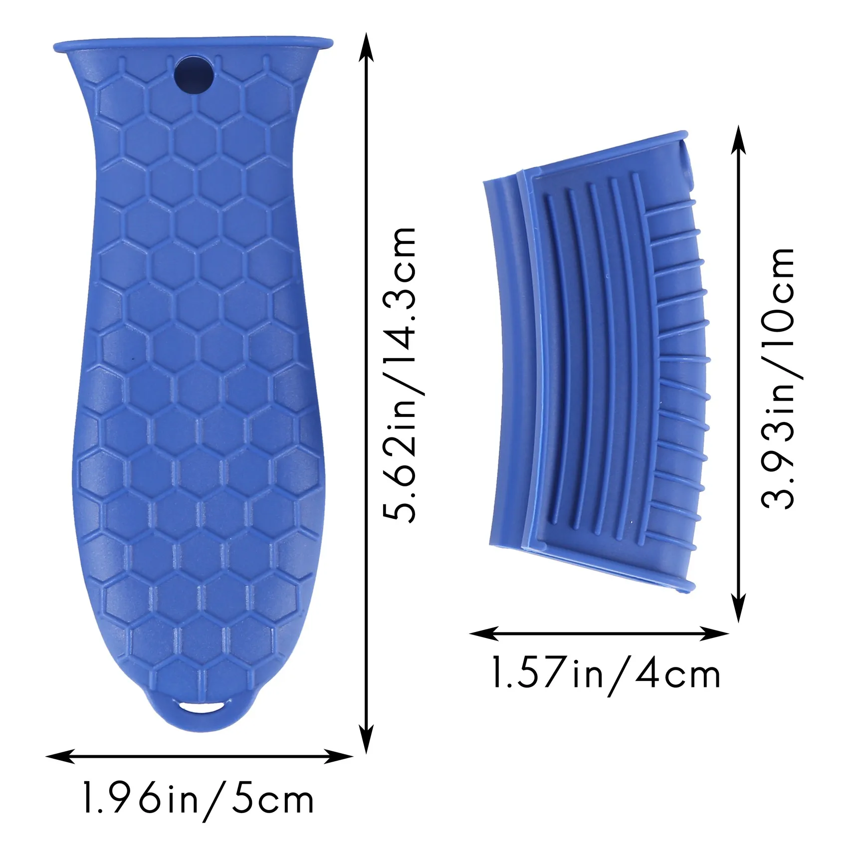 J1UL1N Silicone Hot Handle Holder For Cast Iron, 4 Pack Pot Handle Sleeve Non Slip Rubber Cover Set For Skillet Frying Pan