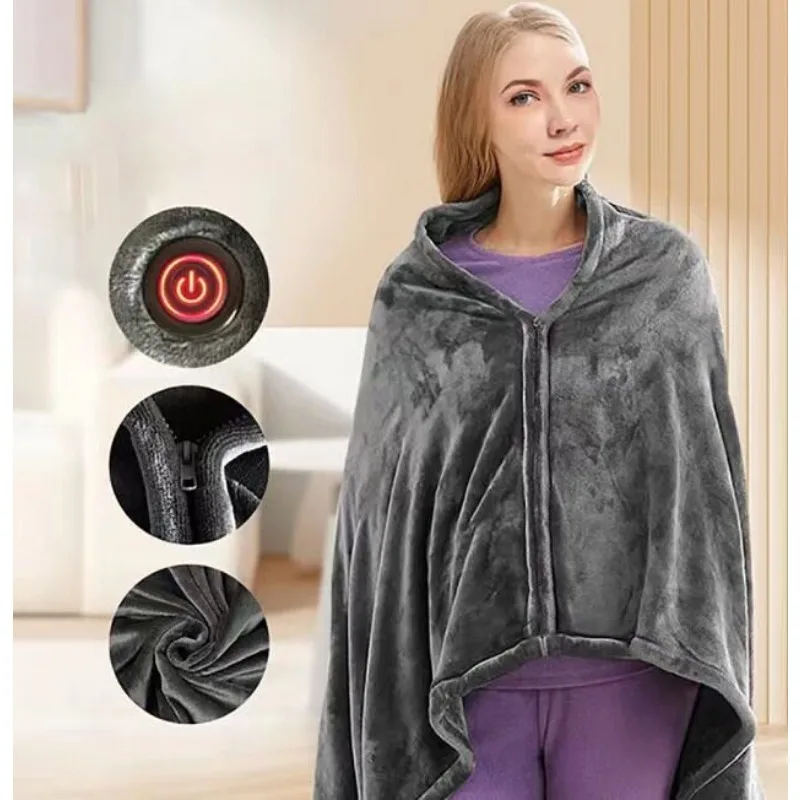 Electric Heating Shawl Intelligent Temperature Regulation Winter Cold and Warm Multifunctional Heating Blanket Warming Blanket
