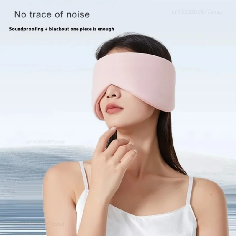 Eye Mask Sleep Ice Silk Breathable Relieve Fatigue Warm Cool Double-sided Full Coverage Blackout Noise Reduction Skin-Friendly