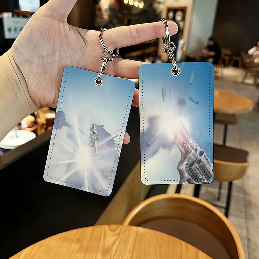 

Band G-Geese Getting Killed Card Holder Suitable For Bank Access Library Parking Bus Subway And Keychain