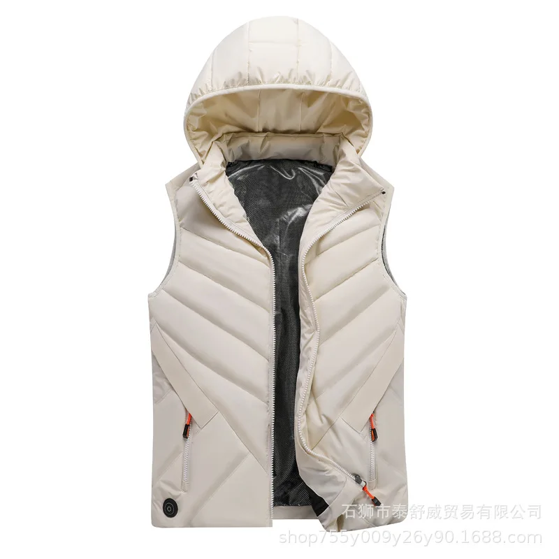 

Winter Smart Heated Vest with Hood Warm Single-Control 11-Zone Electrically Heated Vest for Cold Weather Comfort