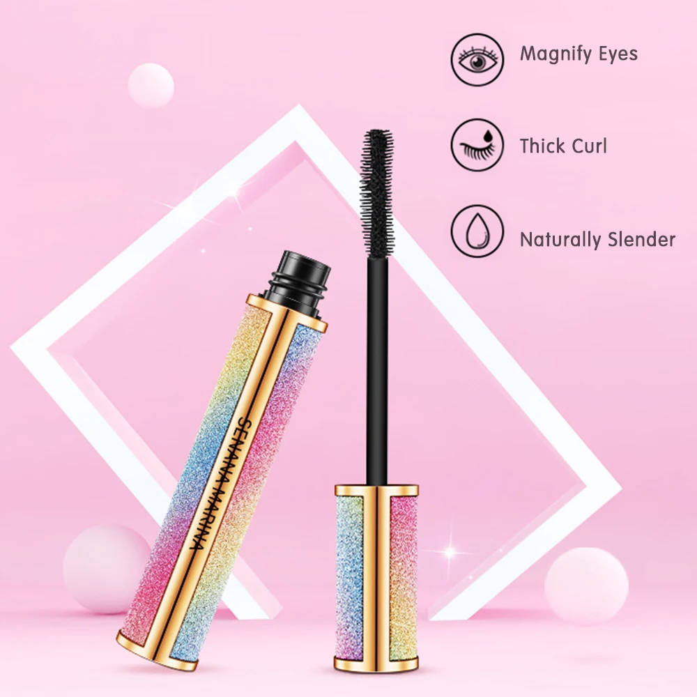 3D Silk Fiber Waterproof Mascara Eyelash Extension Black Browm Thick Curling Eye Lash Eyes Makeup Tool Korean Cosmetic косметика