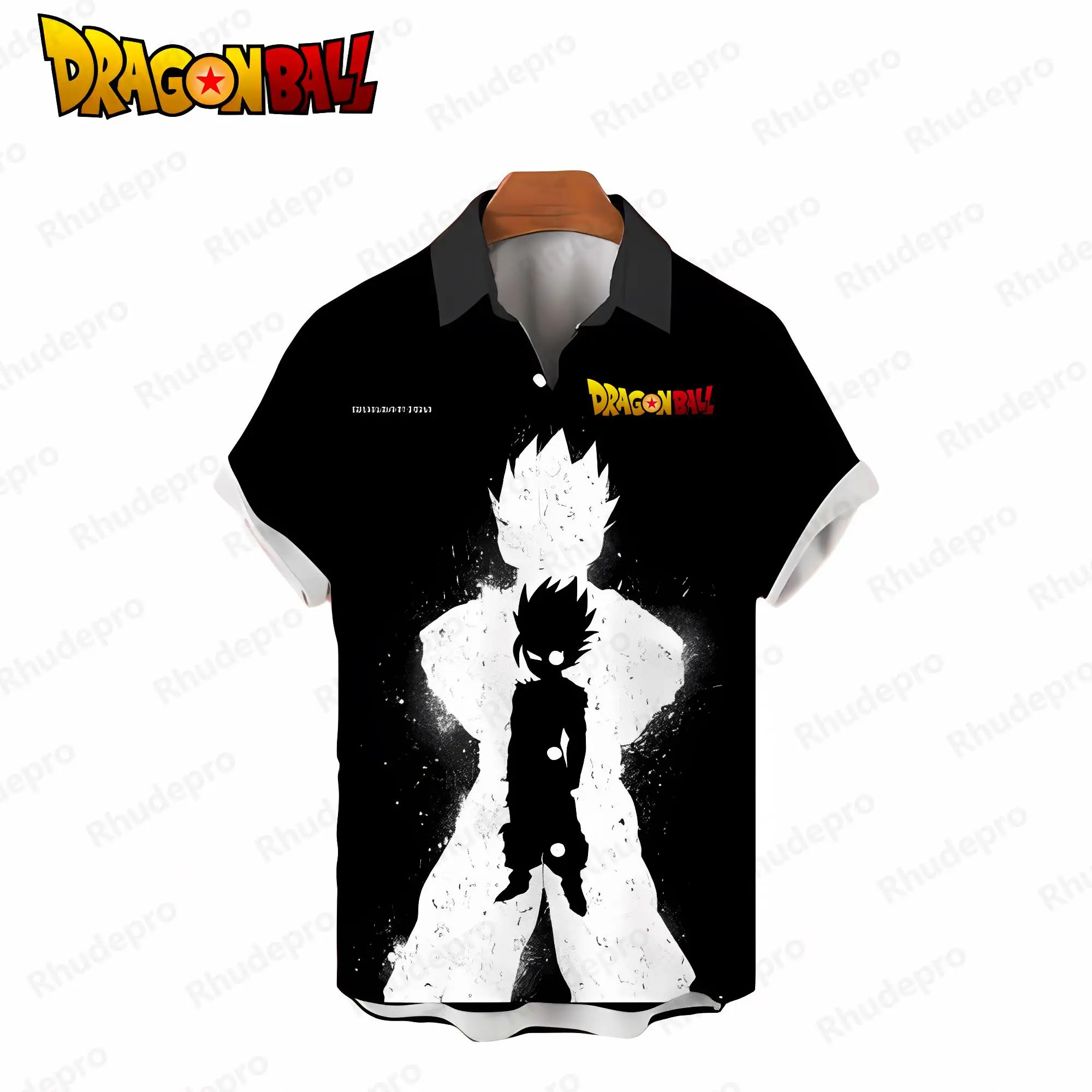 Dragon Ball Z Camicie da uomo Vegeta Camicia hawaiana Top Cool Summer Camicetta Streetwear Super Saiya Anime Moda 2024 Oversize