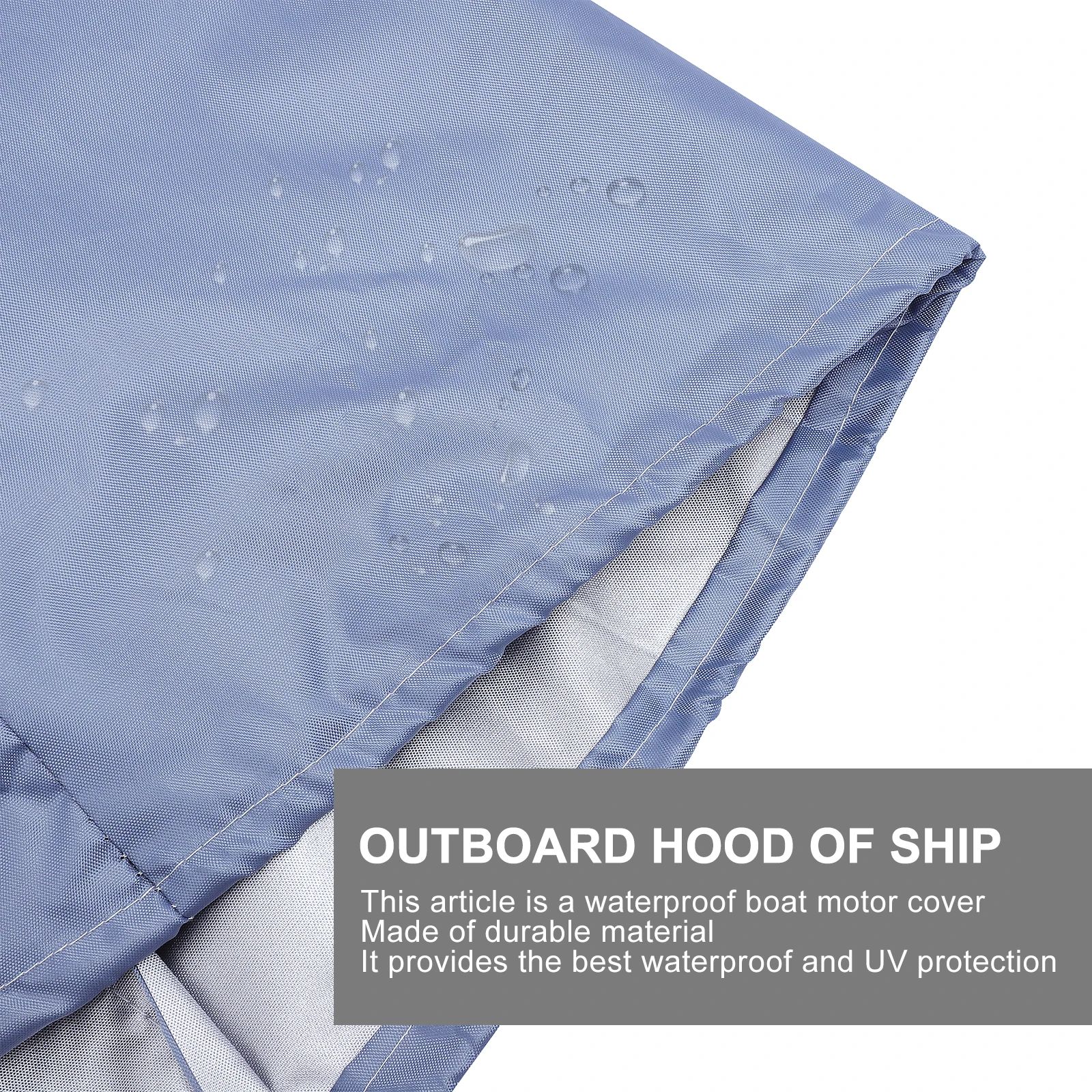 

Boat Engine Cover Protective Hood Waterproof Oxford Cloth Long Lasting Easy Clean Non Scratch Outboard Motor Protector