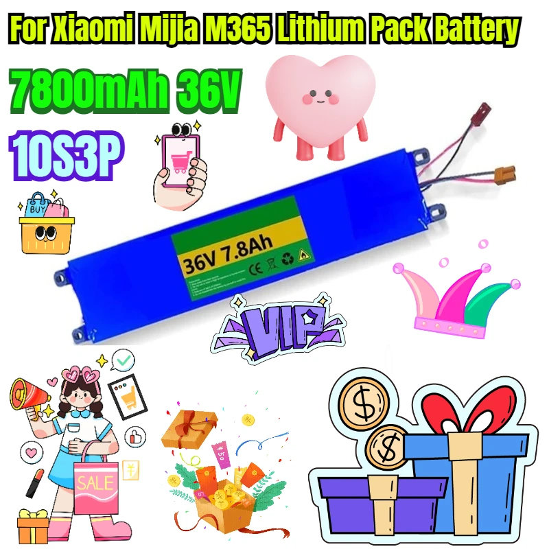 

10S3P 7800mAh 36V for Xiaomi Mijia M365 Lithium Pack Battery