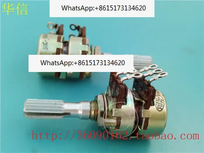 5 pieces ALPS 16 type 10 point step duplex potentiometer with 25MM handle length 30C-0640120-50KBX2