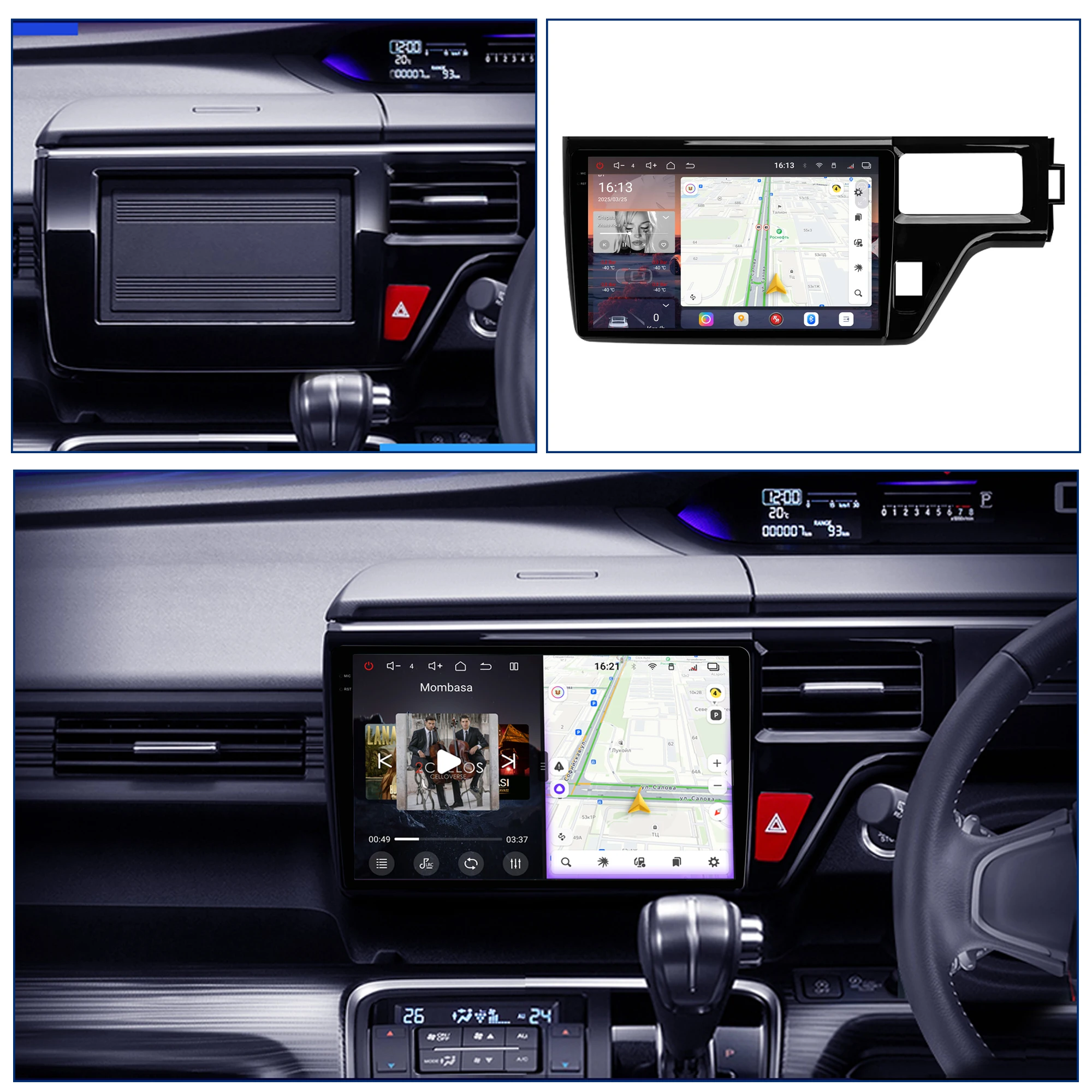 Redpower Android 850 Pro Max Multimedia Player with Crystal Sound, CarPlay Bluetooth Car Radio for Honda Stepwgn 2015-2021 RHD