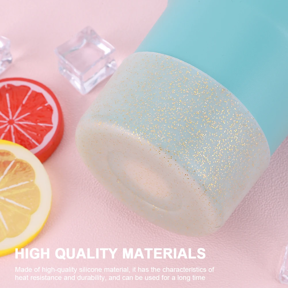 زجاجة ماء التمهيد أسفل غطاء للأكمام العالمي 7.5 سنتيمتر الغذاء الصف سيليكون واقية كم ل قاعدة كأس ستانلي 40 أوقية/30 أوقية