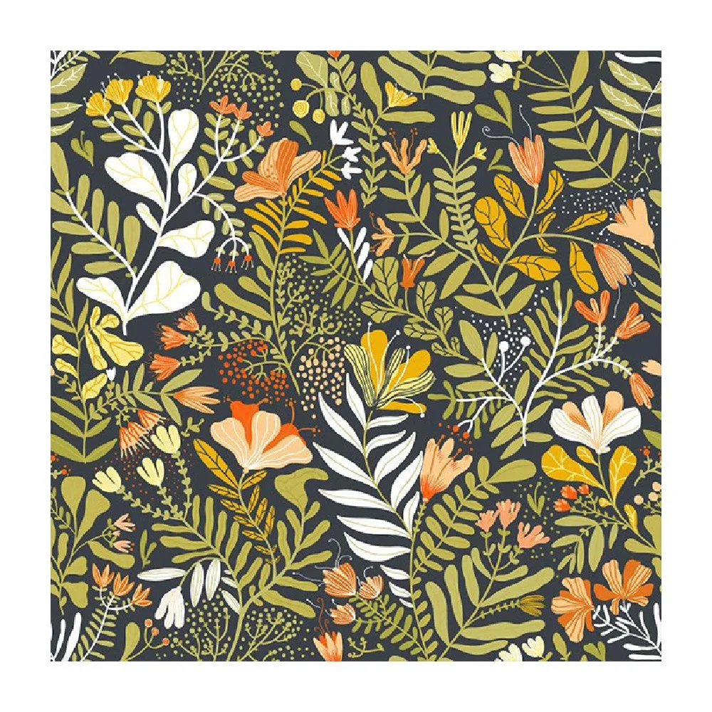 Customized vintage wallpaper living room bedroom green plants countryside flowers studio background wall decoration 3d wallpaper