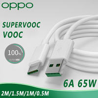 Oppo Cable 65w Original Supervooc Charger Cable Type C Reno 8 7 5g 5 Pro 6 Lite 4 3 Find X6 X5 Pro X X2 X3 Neo Vooc Fast Charge