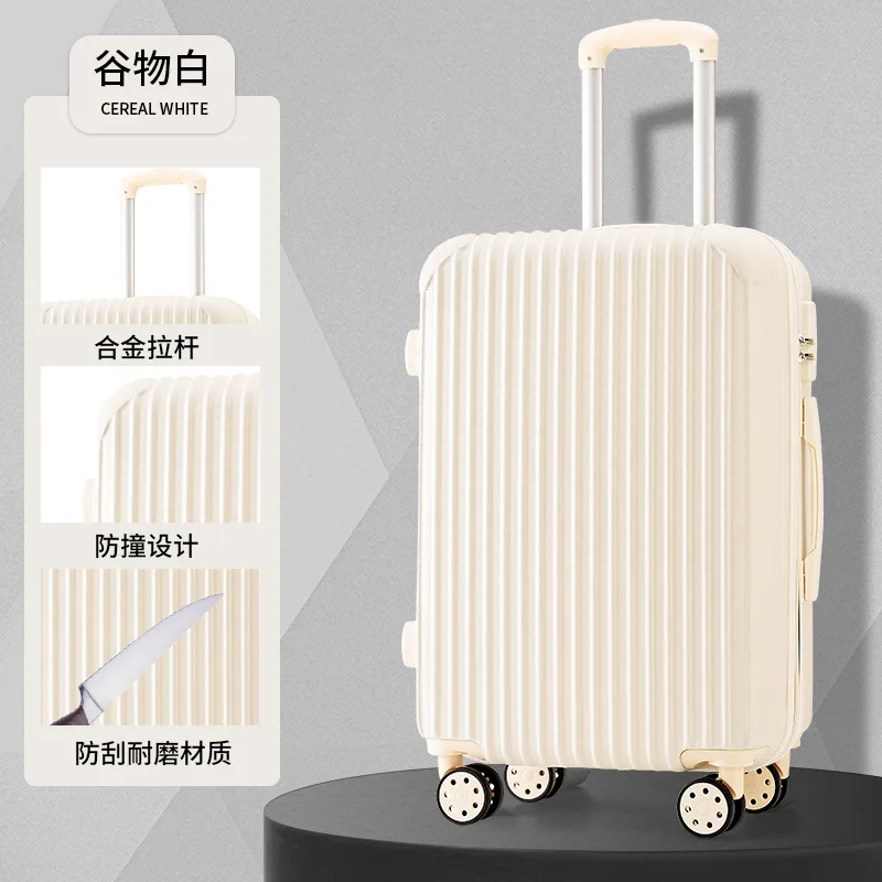 Student suitcase for men and women luggage case Candy-colored durable multifunctional password box