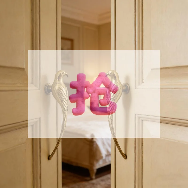1/2Pcs Drawer Cabinet Door Handles Creative Zinc Alloy Fortune Bird Knob Kitchen Cabinet Shoe Knobs Handles For Furniture Decor