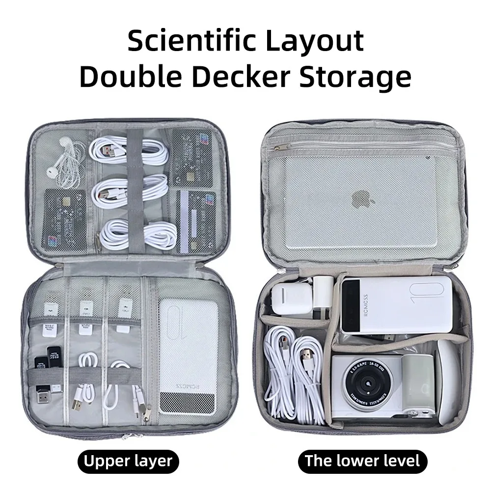 Multifunctionele digitale tas Datakabel Koptelefoon Harde schijf Voeding Digitale handtas Opbergtas voor elektronische accessoires