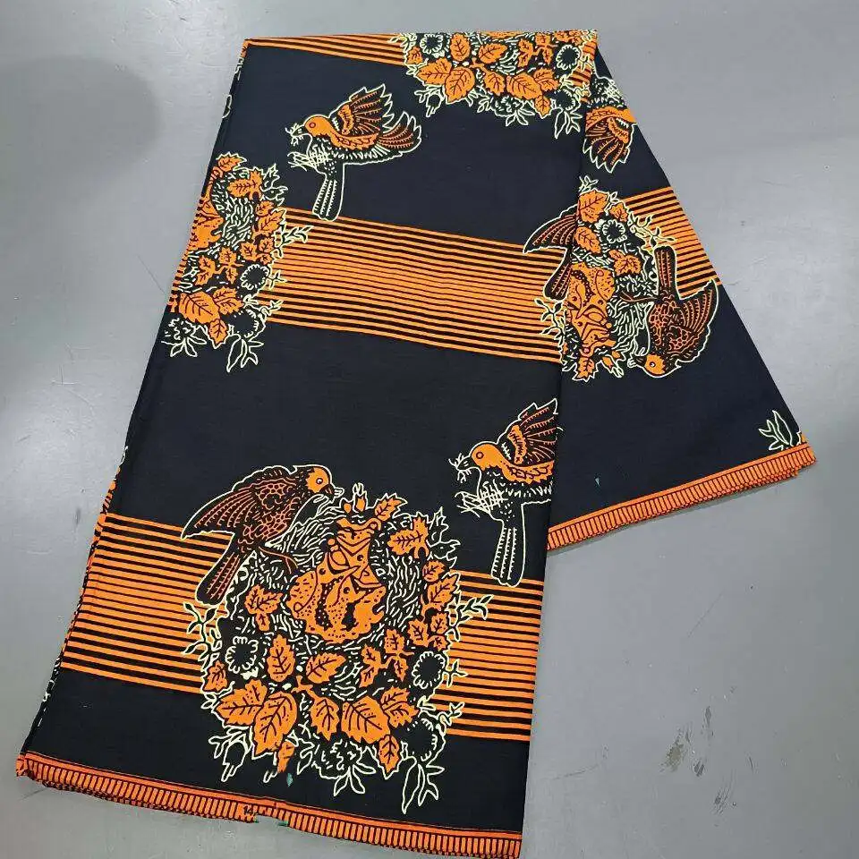 Original 100% Cotton African Real Wax Fabric Soft Guaranteed Veritable Ghana Nigeria Style High Quality Ankara Wax Batik Fabric