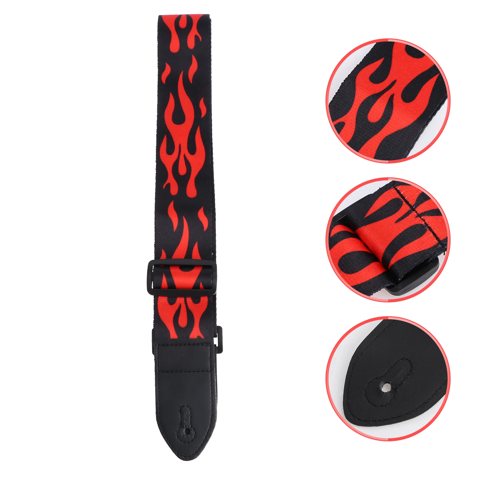 

Acoustic Guitar Strap Electric Bass Vintage Straps 2 Width Woven Comfortable Adjustable Durable Ends for Guitar