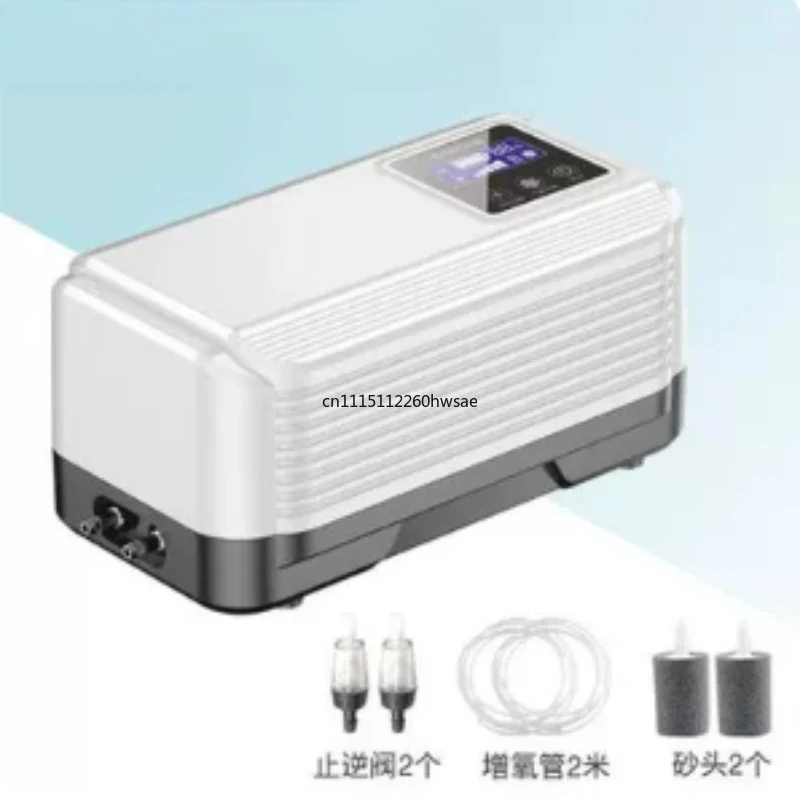 AC/DC Aquarium Fish Tank Oxygen Air Pump, Portable Backup Aerator Pump, AC DC Switchable Aquarium Air Pump