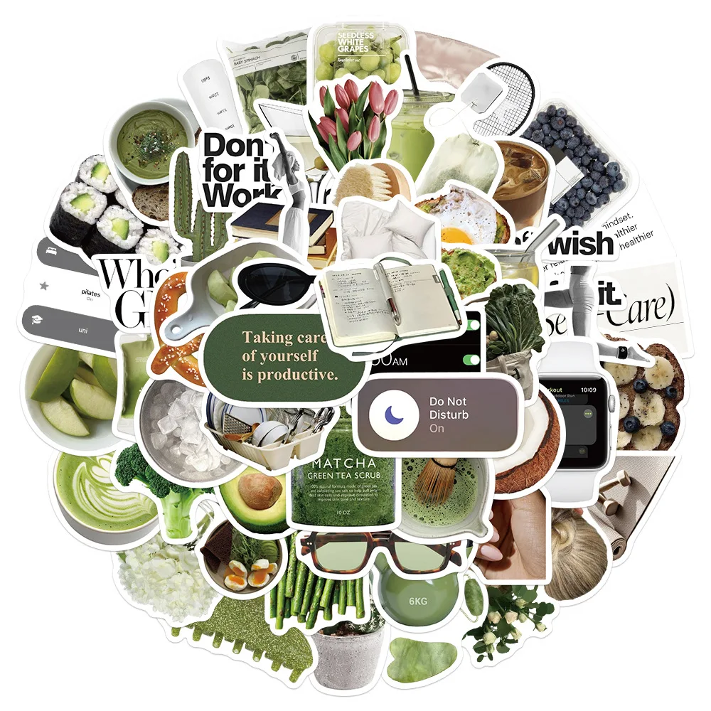 

50PCS Clean Girls Cartoon Sticker Creative Decoration Mobile Phone Case Notebook Water Cup Skateboard Graffiti Toy Gift Sticker