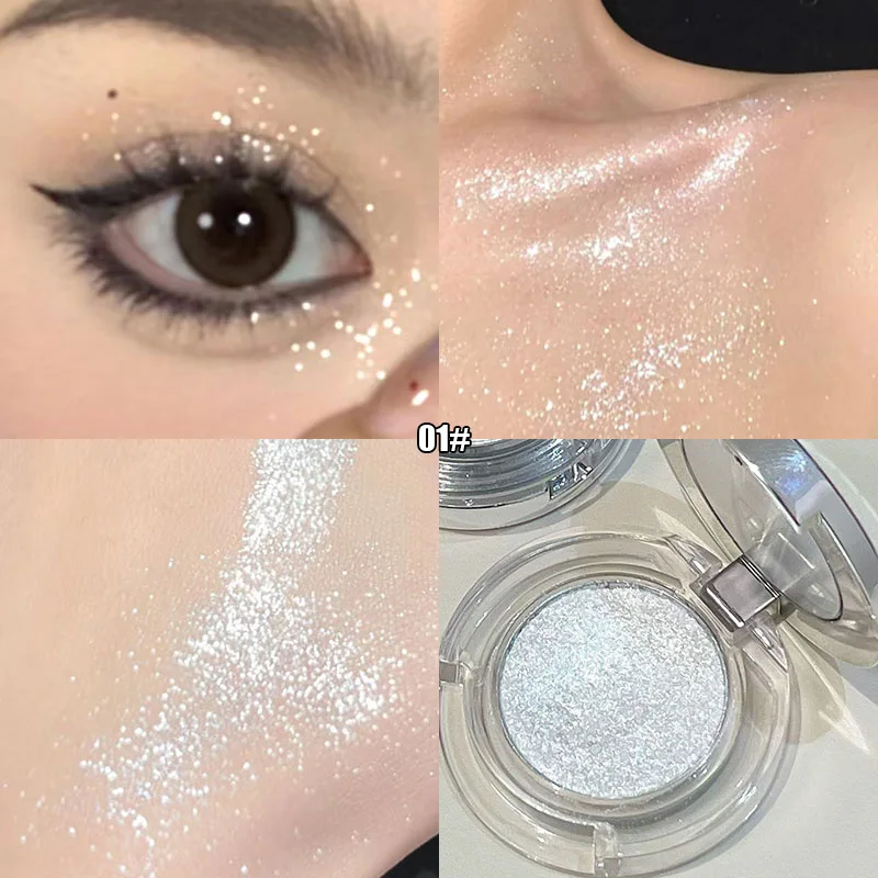 مع مرآة، ألماس، جليتر، ظلال عيون هايلايتر، لوحة تحديد، تفتيح البطاطس المهروسة، رقيقة وطويلة الأمد