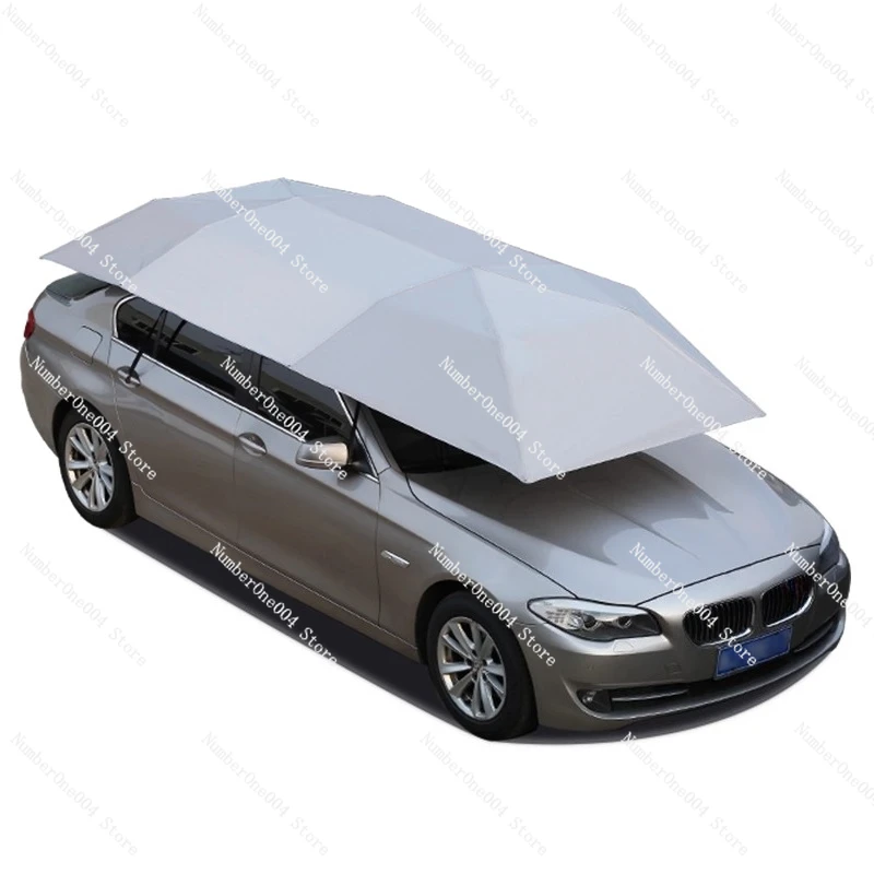 4.2M/4.6M Anti-UV Automatic Folding Sun Shade Covering Rooftop Car Cover Waterproof Car Umbrella with Remote Control