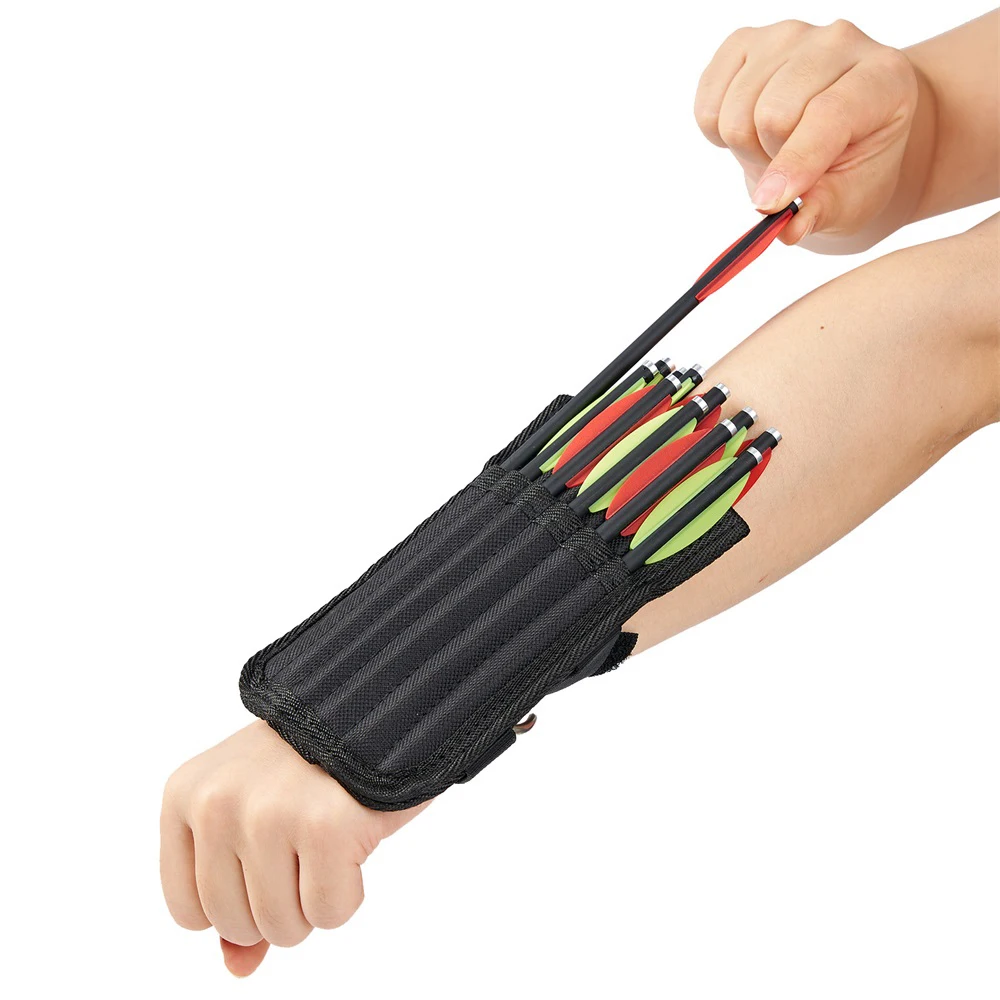 Outdoor Short Quiver, Can Be Tied to the Arm for Easy Use, Waterproof Fabric, Outdoor Shooting Bow, Arrow Crossbow Accessories